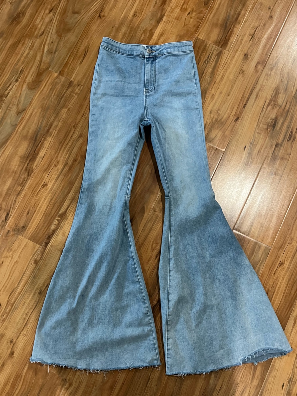 By Together Light Wash Wide Leg Flare Jeans
